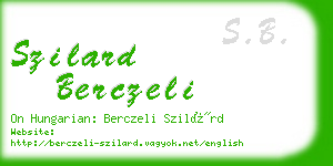 szilard berczeli business card